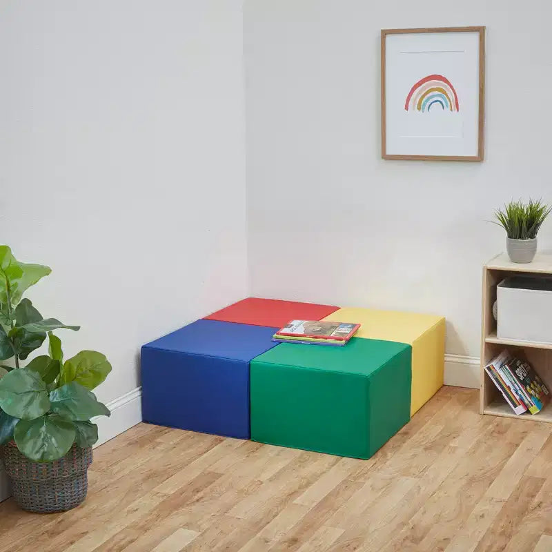 Pouf carré 4 pièces