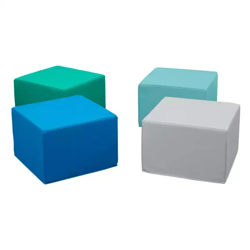 Pouf carré 4 pièces